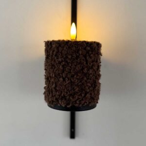 Blockljus brun korthårig päls