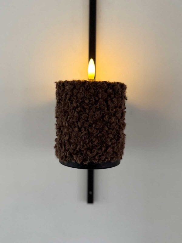 Blockljus brun korthårig päls