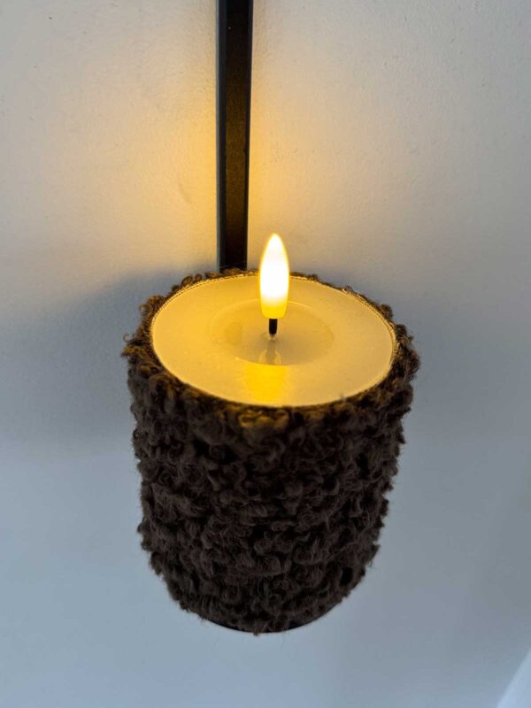 Blockljus brun korthårig päls