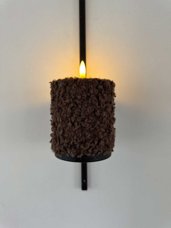 Blockljus brun korthårig päls