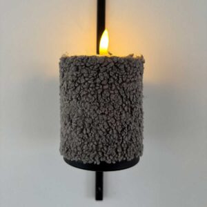 Blockljus grå korthårig päls