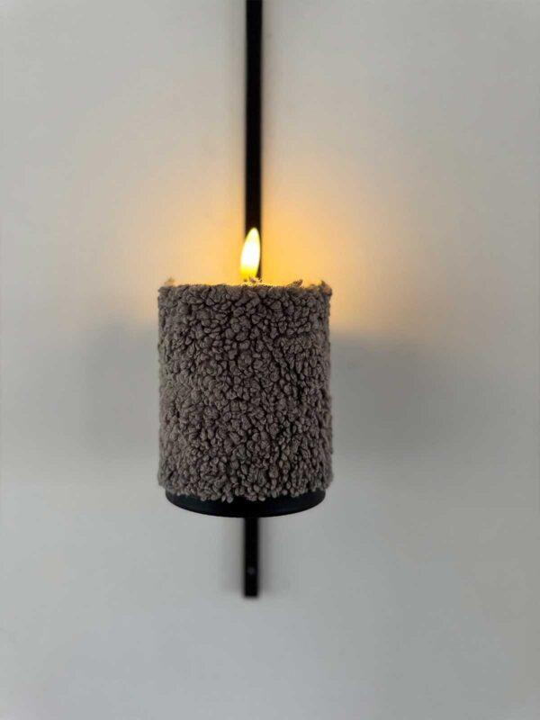 Blockljus grå korthårig päls