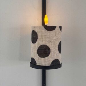 Blockljus vit storprickig