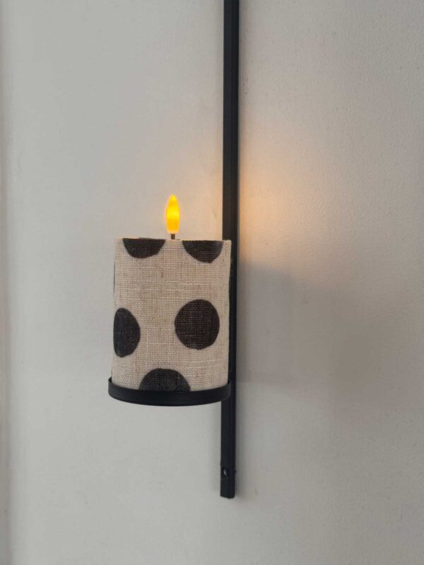 Blockljus vit storprickig