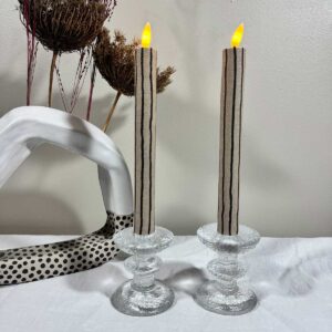 Kronljus beige randig