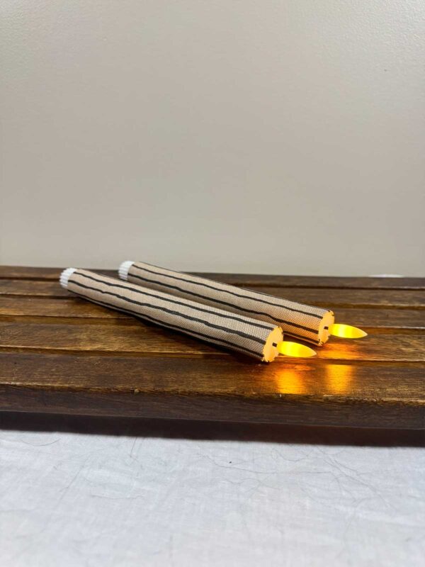 Kronljus beige randig