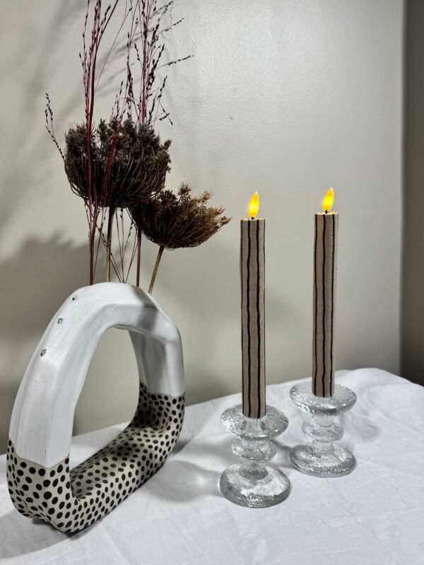 Kronljus beige randig