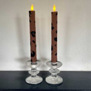 Kronljus brun linne leopard