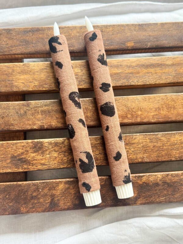 Kronljus brun linne leopard