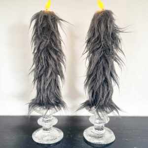 Kronljus grå långhårig päls