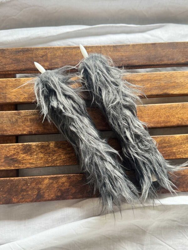 Kronljus grå långhårig päls