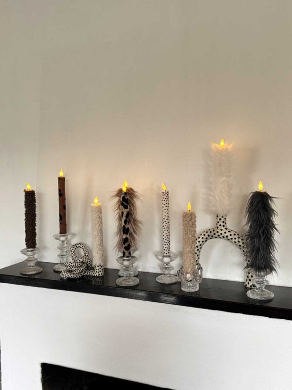 Kronljus grå långhårig päls