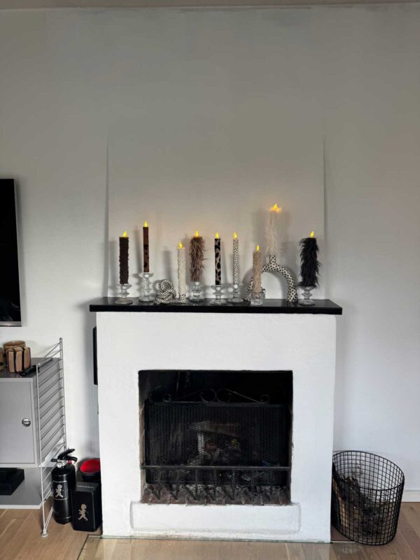 Kronljus vit korthårig päls