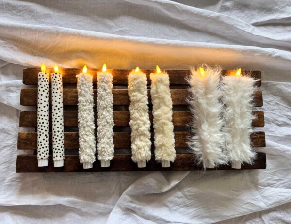 Kronljus vit mellanlång päls