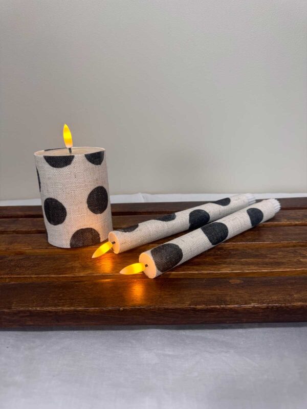 Kronljus vit storprickig