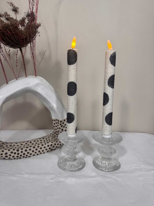 Kronljus vit storprickig