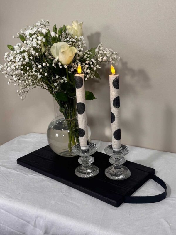 Kronljus vit storprickig