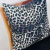 Kudde brun bomull leopard
