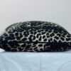 Kudde brun bomull leopard