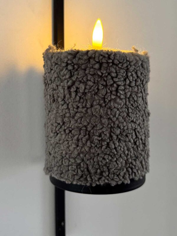 Ljuskitt grå korthårig päls