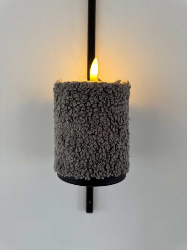 Ljuskitt grå korthårig päls