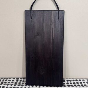 Serveringsbricka med läderhandtag