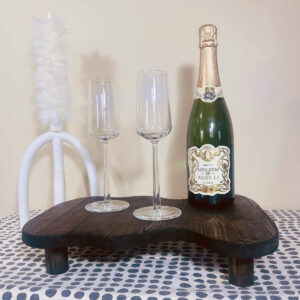 Träbricka balans medium svart