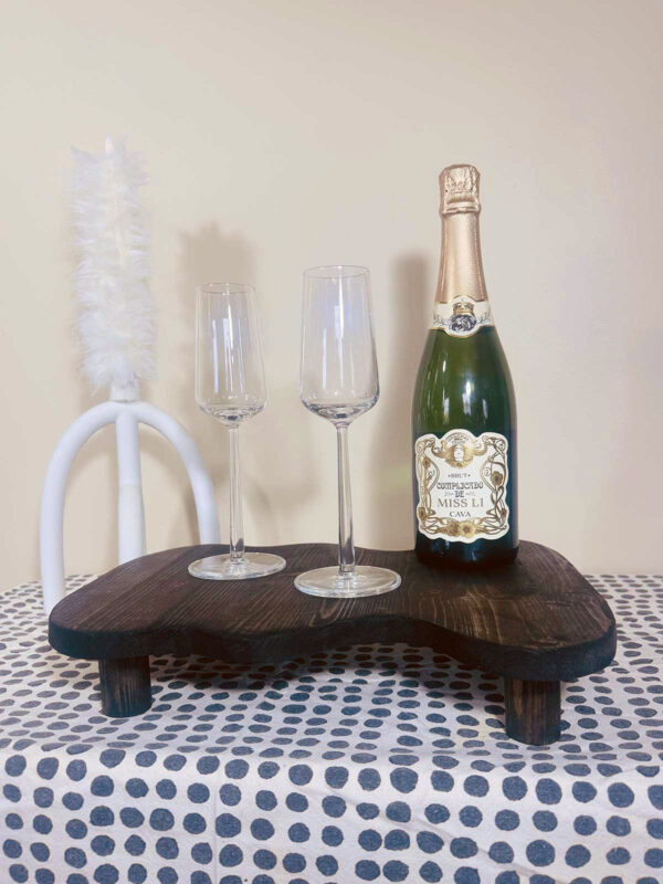 Träbricka balans medium svart