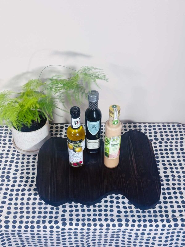 Träbricka balans medium svart